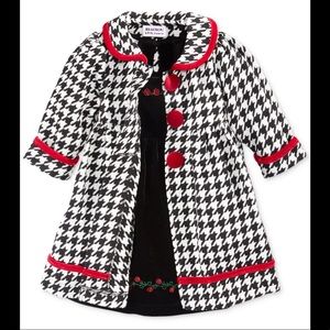 *2/$25* Blueberi Boulevard Girls Dress & Coat Set